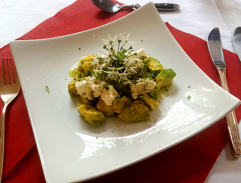 Avocado Ziegenkäse Salat