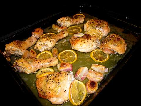 Rosmarinhähnchen mit Joghurtdip