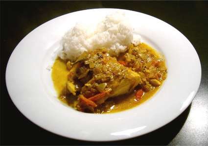 Fisch in Zwiebelsauce